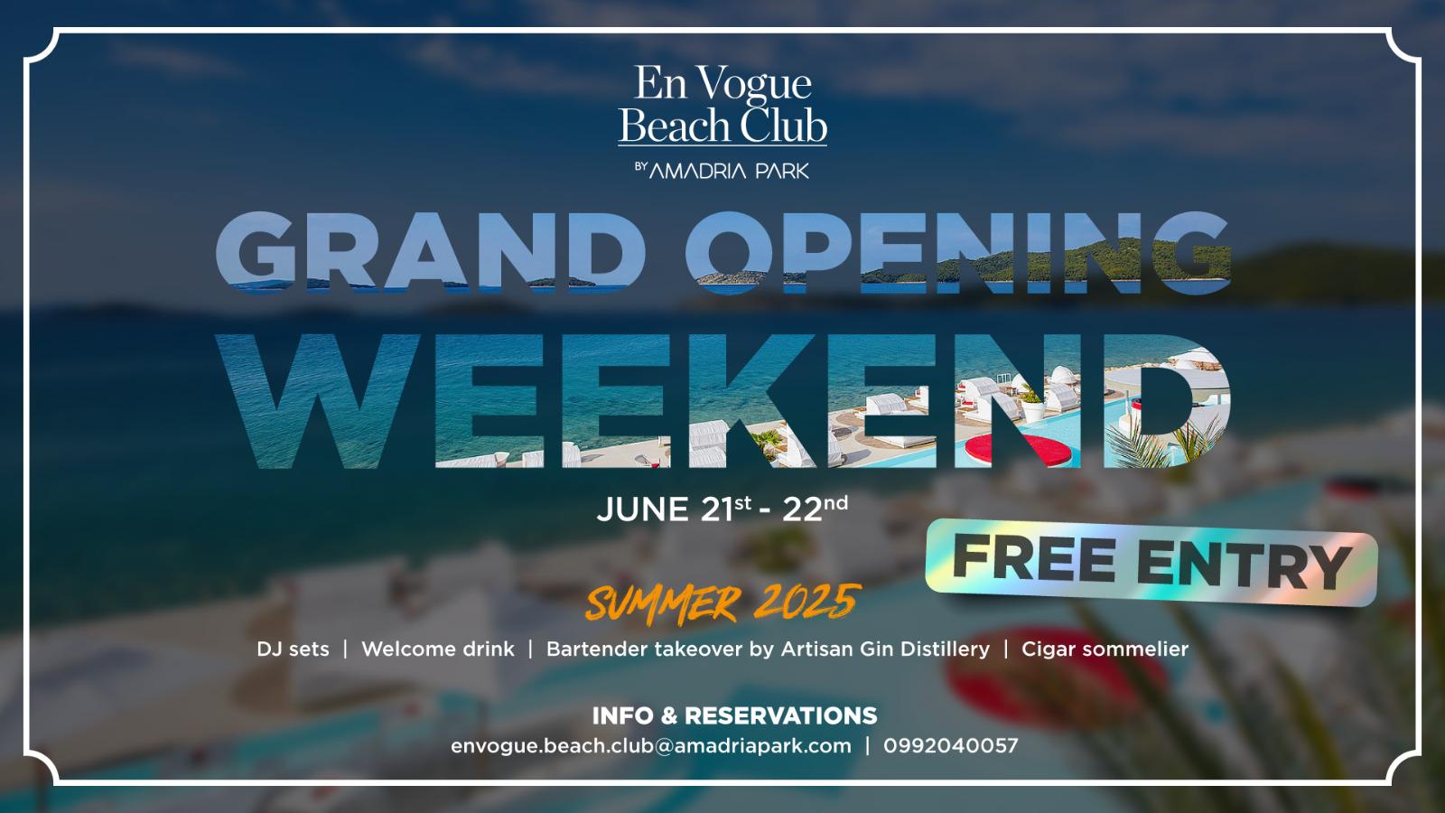 En Vogue Beach Club Grand Opening Weekend