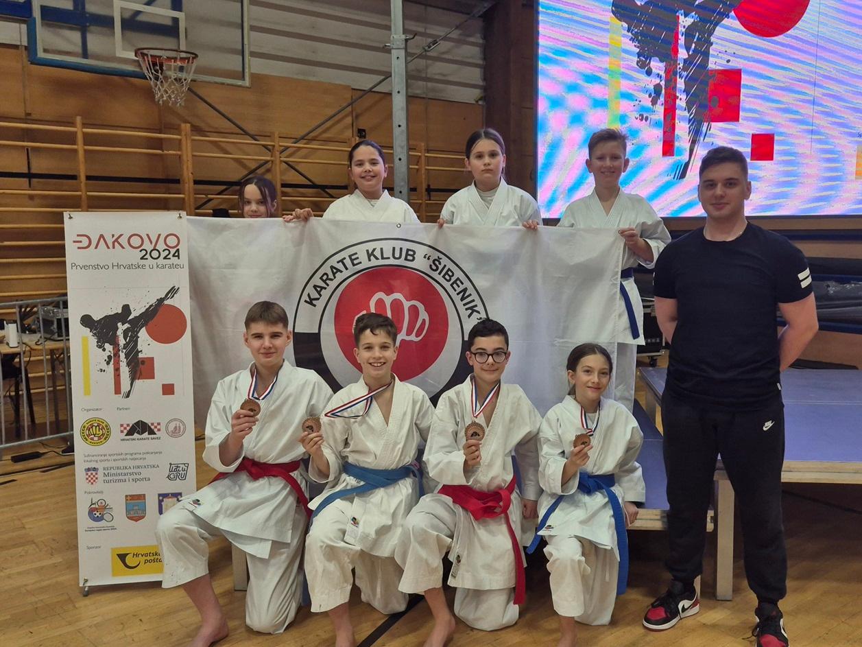 Karate klub Šibenik došao do medalja na Prvenstvu Hrvatske