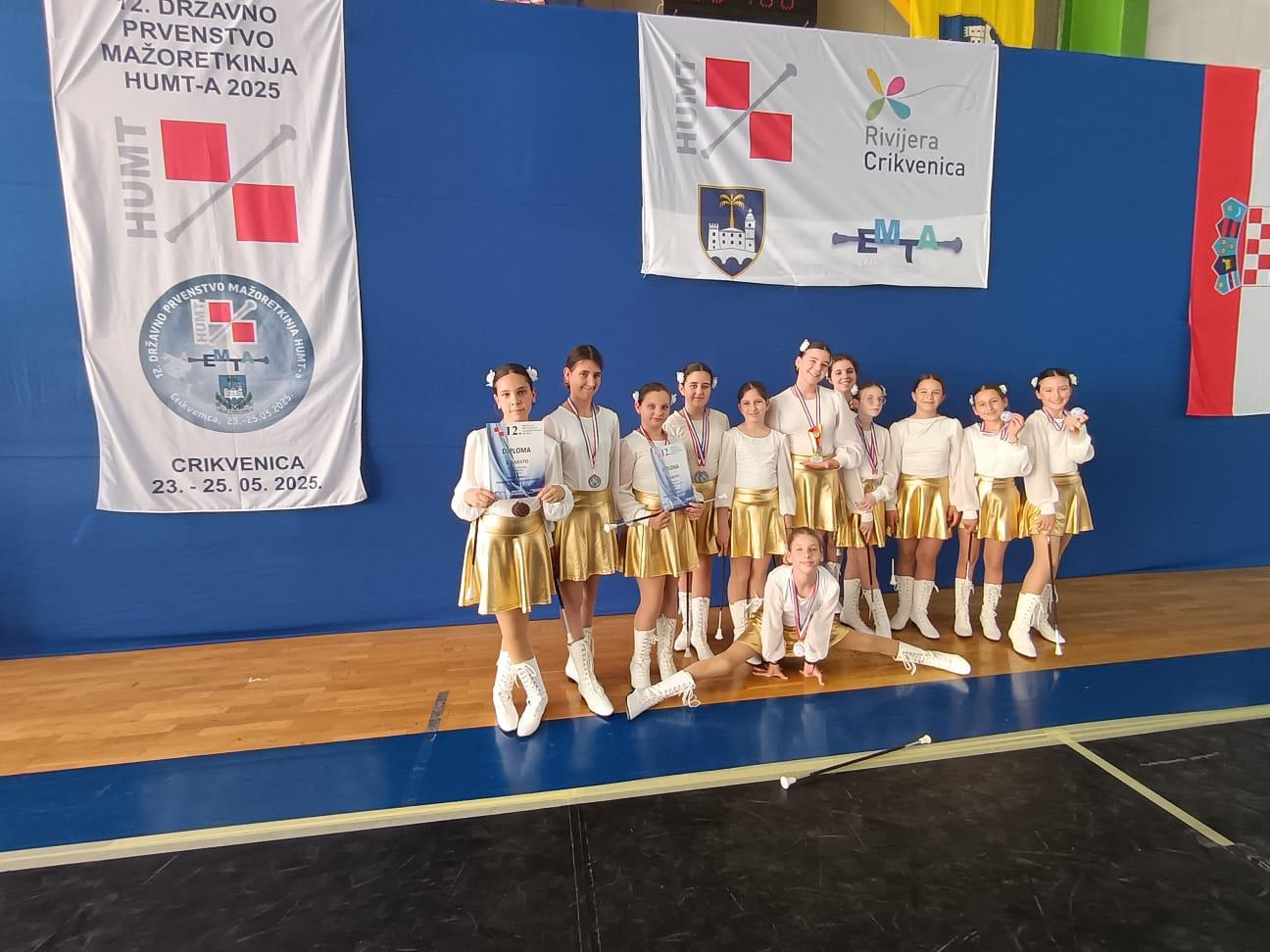 Primoštenske mažoretkinje viceprvakinje Hrvatske i Europske Grand PRIX prvakinje 