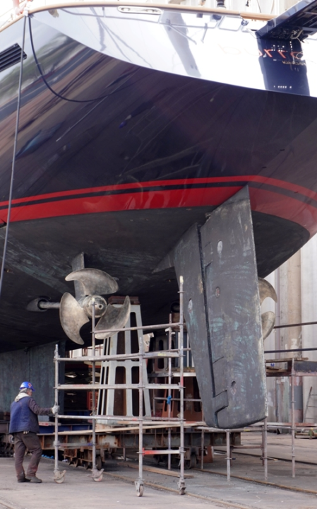 U Iskra brodogradilištu Šibenik servisirana mega jahta Burrasca vrijedna oko 15,5 milijuna dolara   