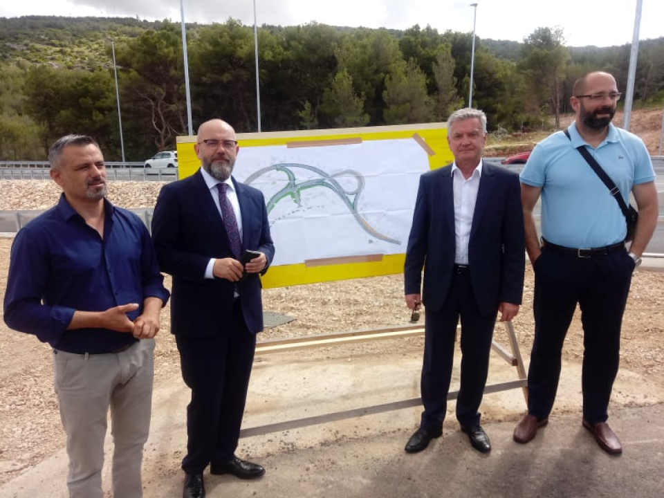 Burić prije izbora požurio obići čvor Rokići pa nabrajao projekte u planu: 'Djeca s Meteriza moći će biciklom sigurno do brodaričkog mosta'  