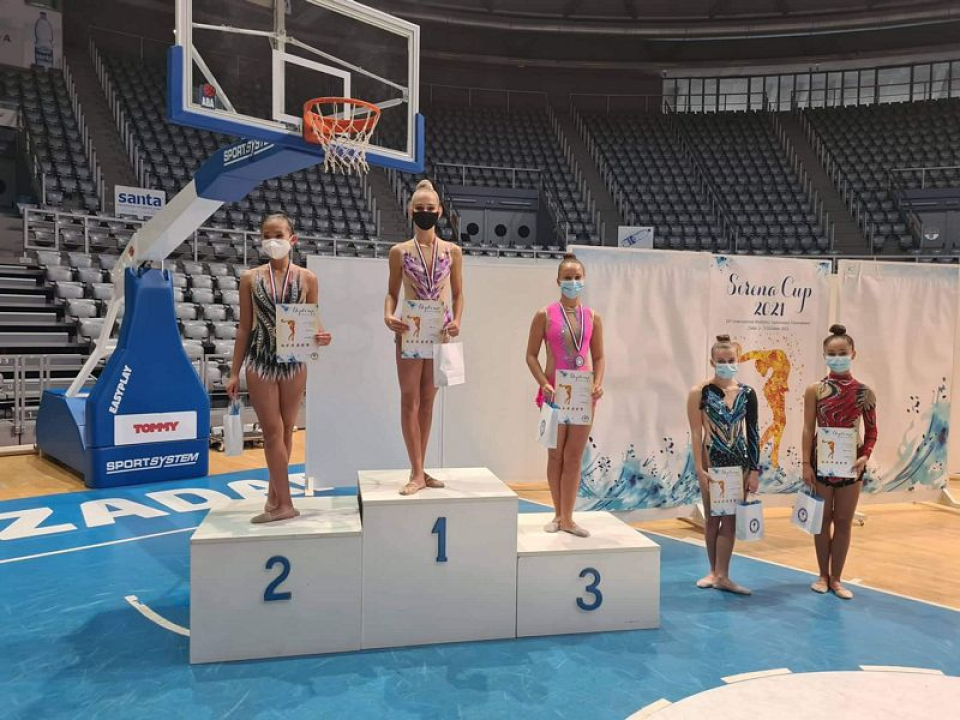 Gimnastičarke 'Šibenik-Dalmacije' uspješne u Zadru na Sirena cupu: Raci prva, Mileta druga, Bujas treća 