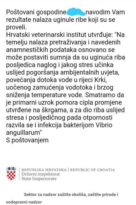 Udruga Titius Lozovac upozorava na povećan pomor ribe u Krki: 'Sve se preklapa s izvođenjem radova na plaži u Skradinu' 