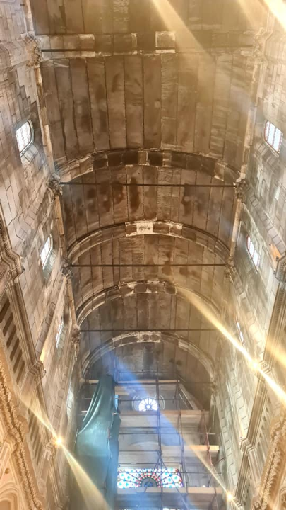 Počinju novi radovi u šibenskoj katedrali, čisti se središnji svod: 'Na velikim svjetskim spomenicima uvijek je neka skela'