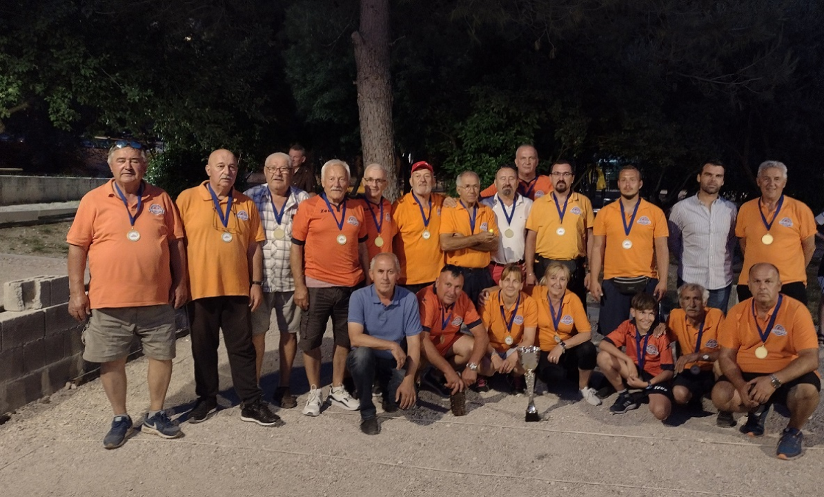 Šibenski Dalmatino po treći put postao prvak Hrvatske u petanci