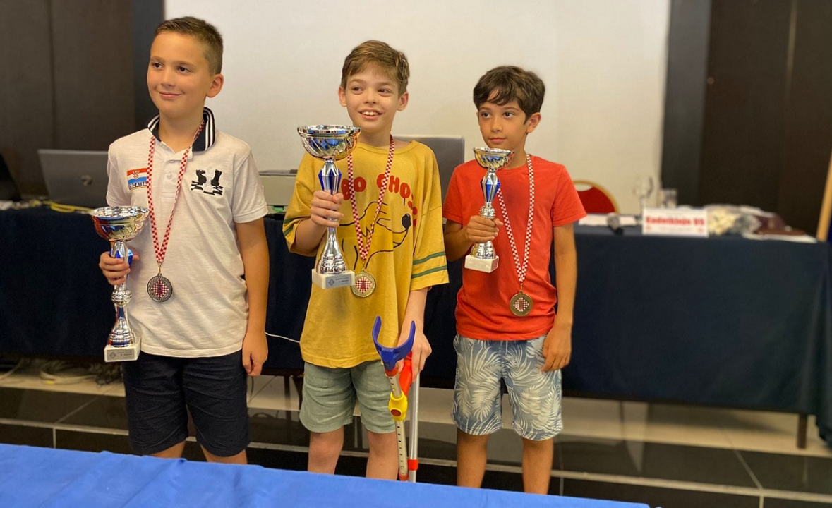 Član Šahovskog kluba Šibenik Ivano Močić prvak Hrvatske do 11 godina