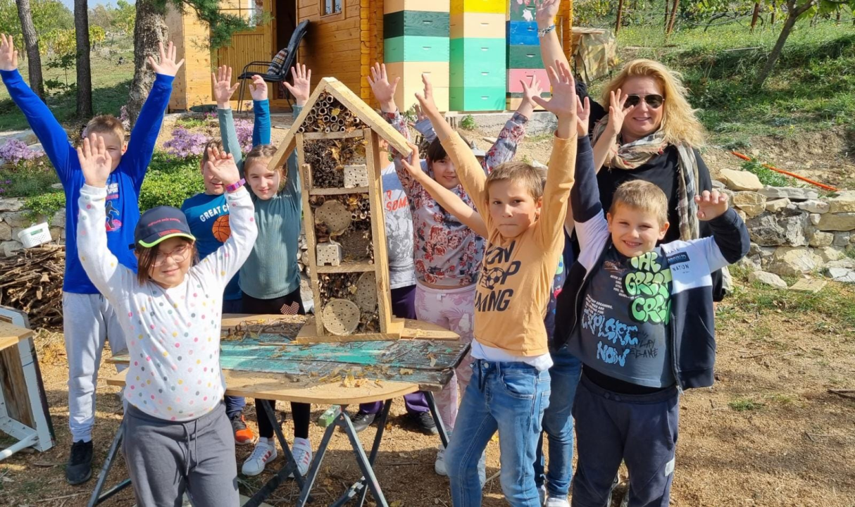 Učenici napravili hotel za pčele: 'Smješten je u dvorište škole, a djeca će pratiti rezervacije i popunjenost' 