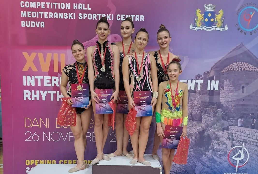 Gimnastičarke 'Šibenik-Dalmacije' zablistale u Budvi: Osvojile osam medalja