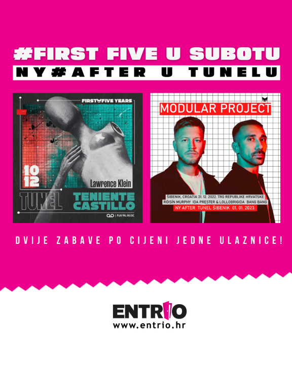 Dva partya po cijeni jedne ulaznice: Subotnja zabava u Tunelu u Mandalini i novogodišnji after party!