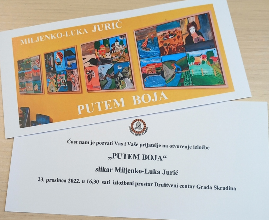 'Putem boja' Miljenka-Luke Jurića u Društvenom centru u Skradinu
