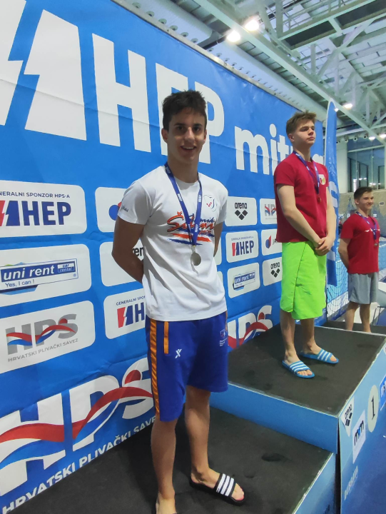 Član PK Šibenik Toni Slavica osvojio dva zlata u disciplinama 200 i 400 mješovito na Zagreb openu 