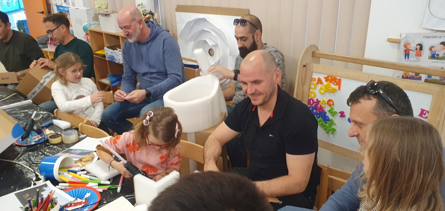 Druženjem tata i djece u vrtiću Tamaris proslavljen Dan očeva