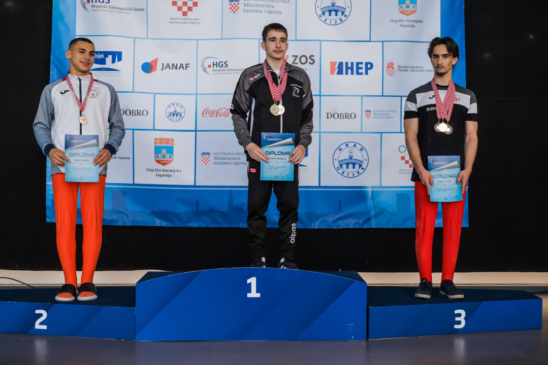 Dišpetov gimnastičar Roko Zorić juniorski viceprvak Hrvatske