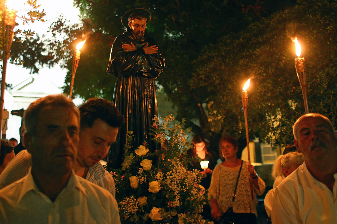  Obred preminuća svetog Frane u Šibeniku