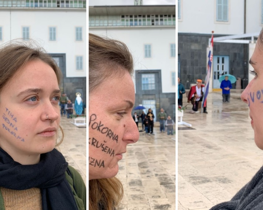 Performans pred moliteljima: 'Nećemo odustati od zaštite temeljnih ljudskih prava'