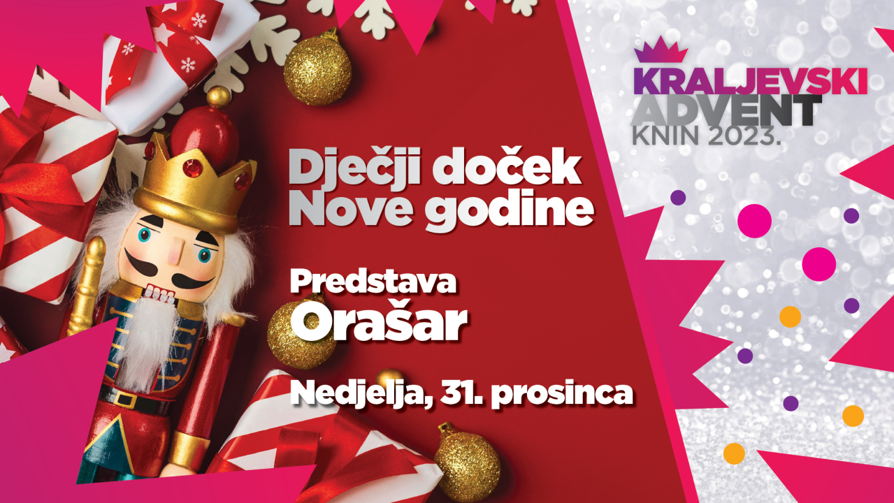 Dječji doček Nove godine na Kraljevskom adventu u Kninu