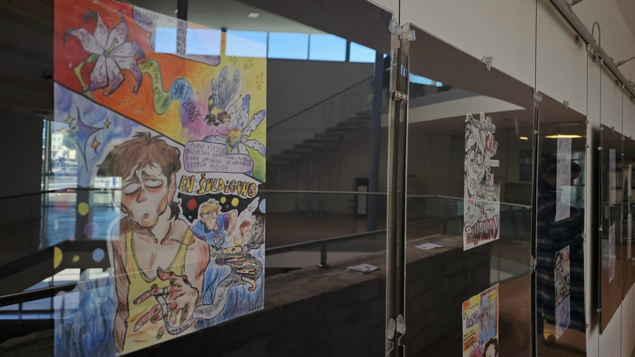 Maruška crta od treće godina, a danas je u Šibeniku otvorila svoju prvu izložbu: 'Strip mi daje slobodu stvaranja vlastite priče'