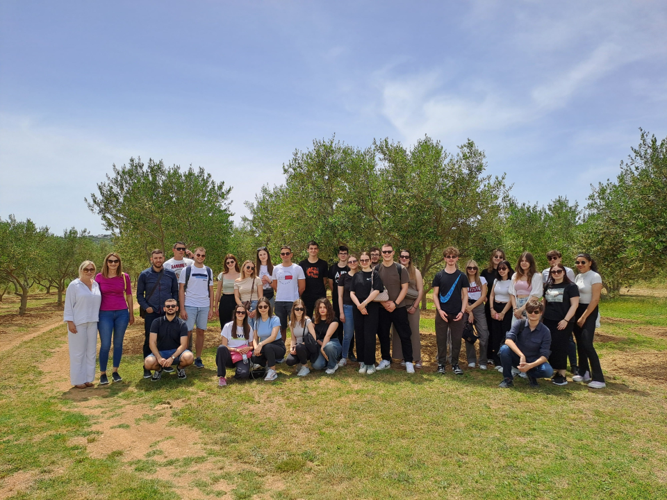 Šibenski studenti na OPG-u Uroda učili o značenju maslinovog ulja kao lijeka i hrane
