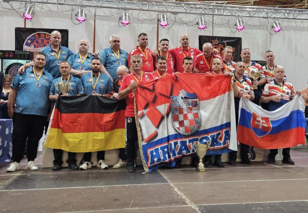 Zapažen nastup hrvatske pikado reprezentacije na EDU Europskom prvenstvu