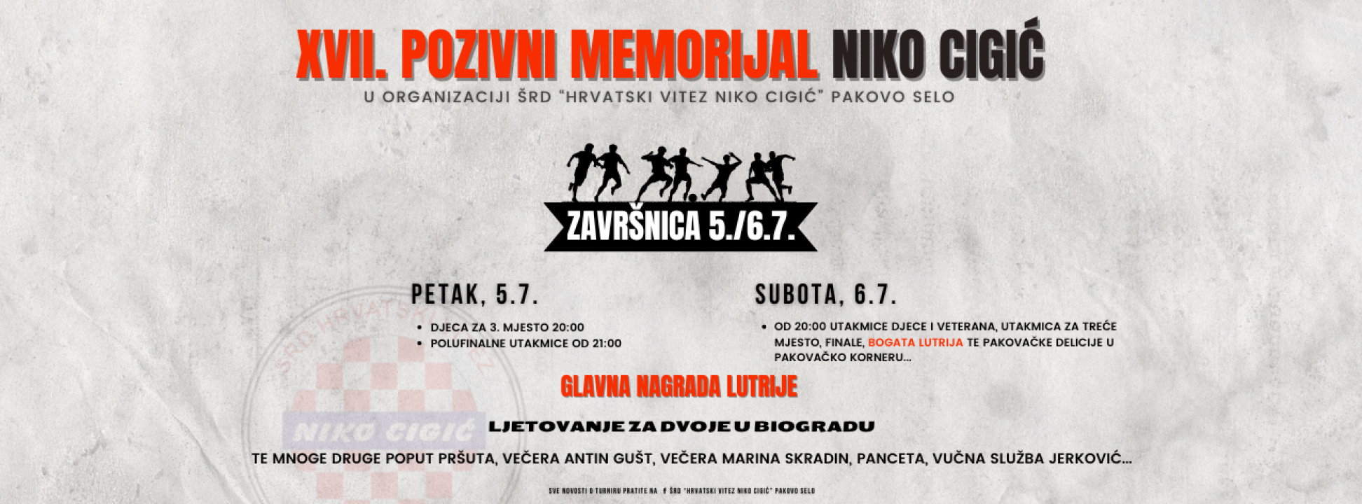 Večeras se traže polufinalisti u Pakovu Selu, ovaj vikend završnica popularnog memorijala