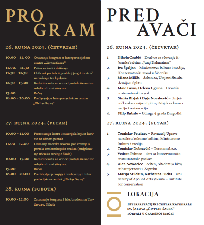 Počinje prvi ConserveUs Festival Šibenik: Restauracija vrijednih arhitektonskih detalja