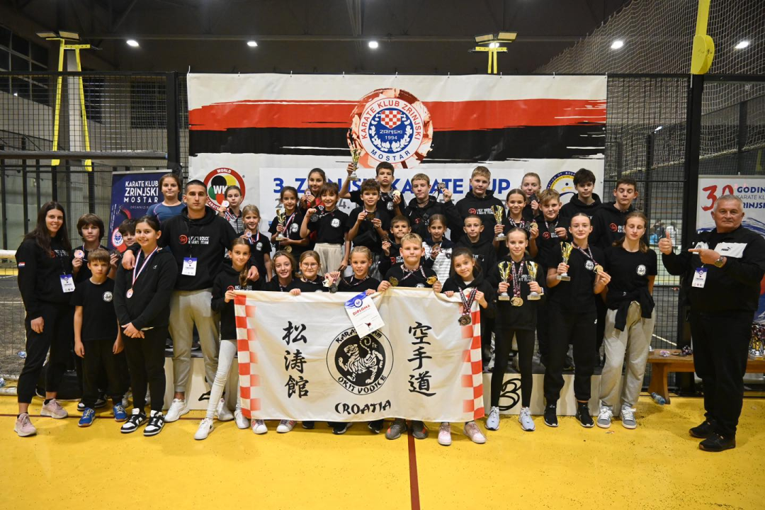 Vodički Okit među tri najbolja karate kluba od njih 50 na mostarskom turniru