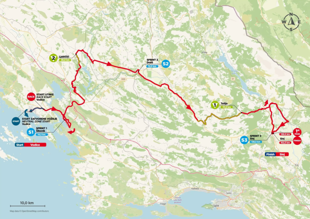 Biciklisti krenuli iz Vodica i projurili kroz Šibenik kao brzi vlak