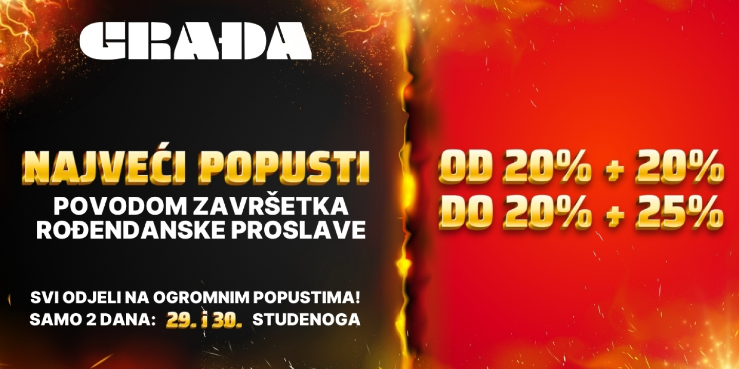 Ovo će se pamtiti: Jedini pravi Black Friday popusti čekaju vas u Građi!