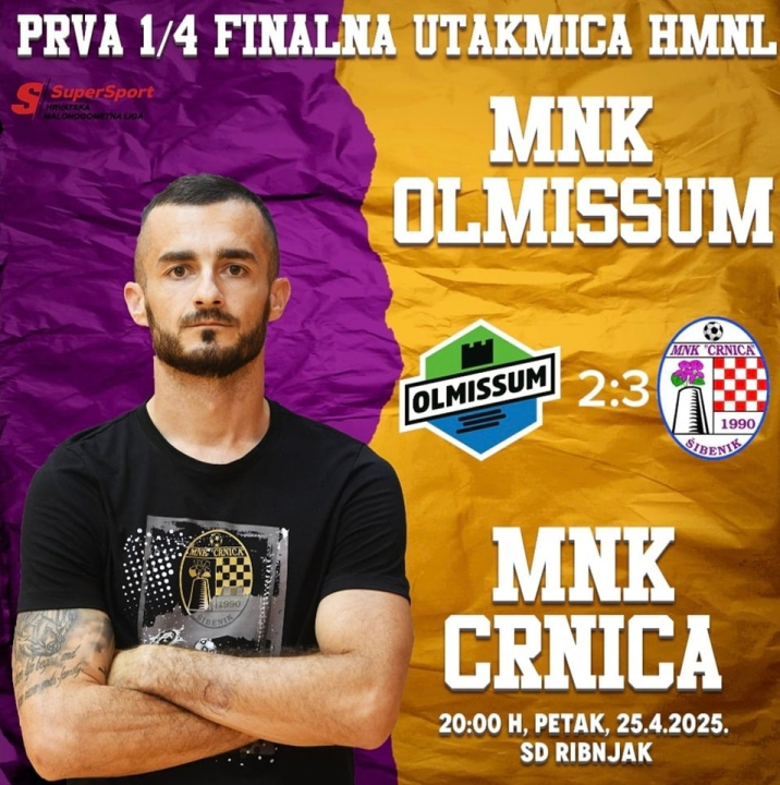 MNK Crnica slavio u Omišu i poveo u četvrtfinalnoj seriji