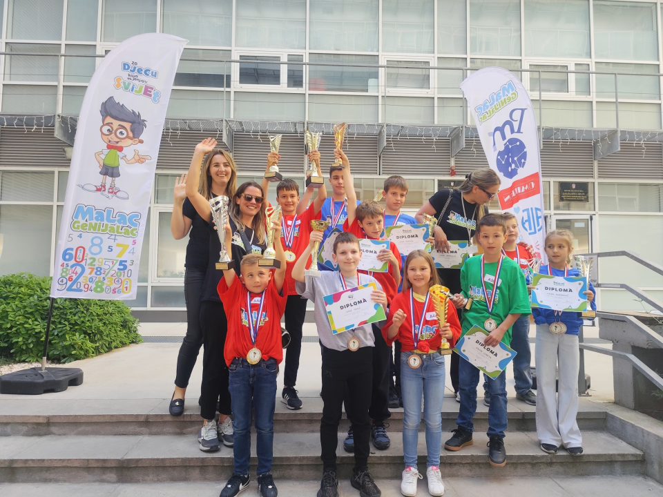 FOTO: Malci Genijalci iz Šibenika rasturili Državno natjecanje iz mentalne aritmetike i matematike