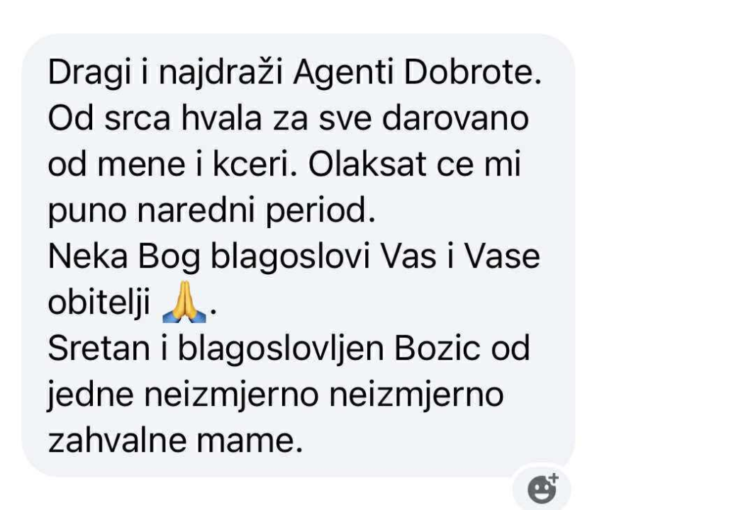 Jubilarna božićna akcija Agenata dobrote