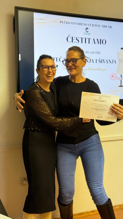 FOTO Uspješno završen tečaj krojenja i šivanja u POU Šibenik, a prijave za novi ciklus već su otvorene