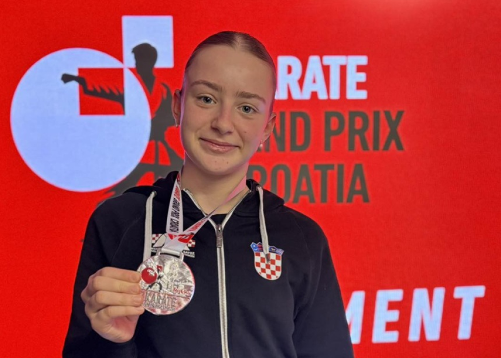 FOTO Elin Ianachi Ćopić osvojila srebro za Karate klub Okit na turniru 'Grand Prix Croatia 2026'