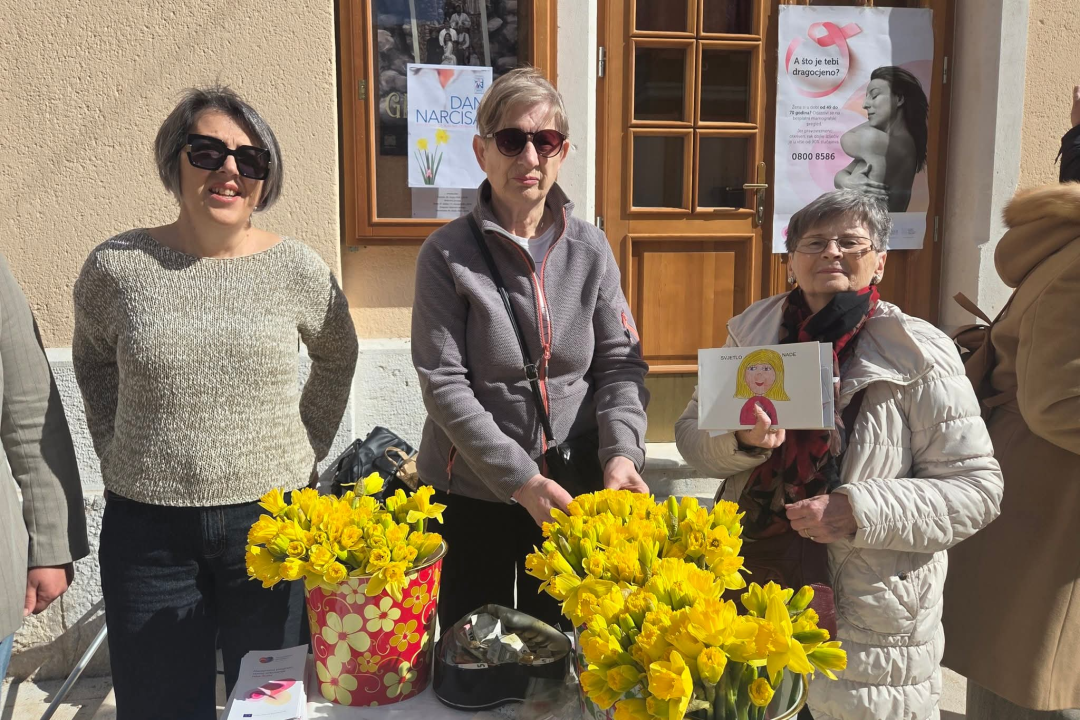 Šibensko-kninska županija obilježila Dan narcisa: Rano otkrivanje raka ključ za izlječenje