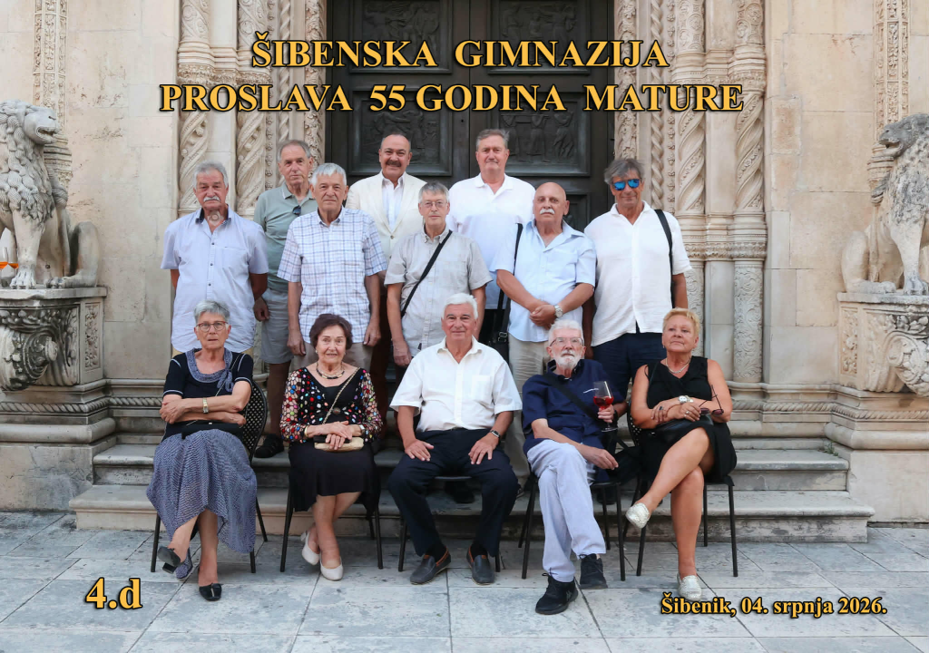Generacija šibenskih gimnazijalaca iz 1971. obilježila 55 godina mature