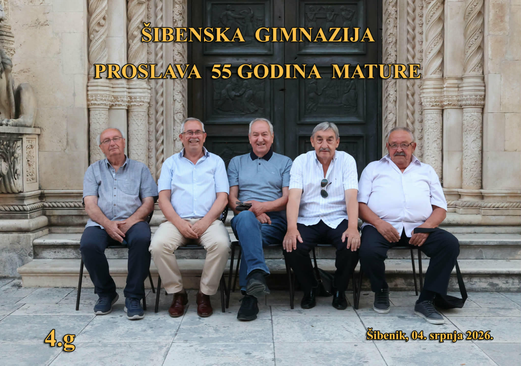 Generacija šibenskih gimnazijalaca iz 1971. obilježila 55 godina mature