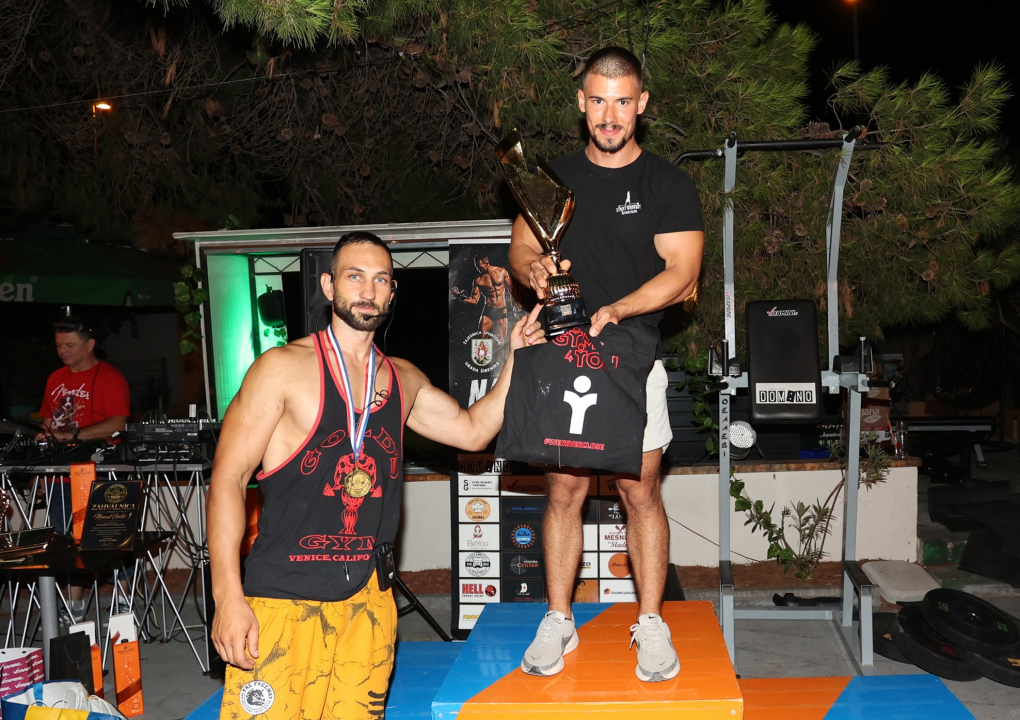 FOTO Premijerno šibensko sveobuhvatno natjecanje u sportovima snage i kalistenici osvojili Renato Živković i Karla Baličević