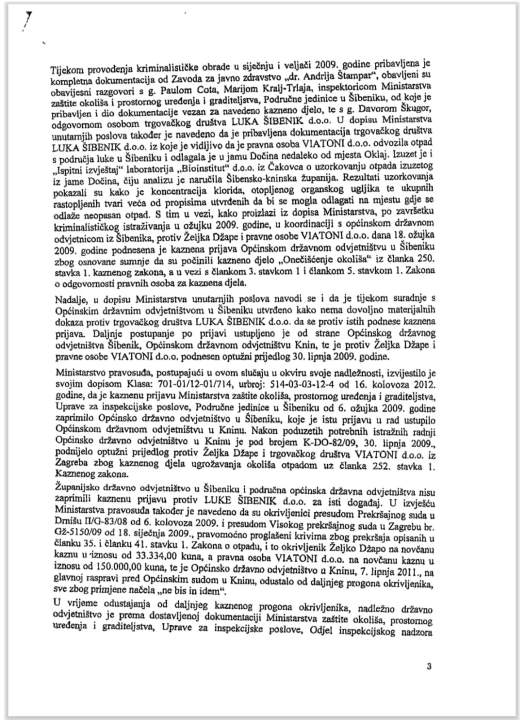 Otpad iz šibenske Luke završio kod Oklaja: Ni nakon 18 godina nema konačne potvrde gdje je završio