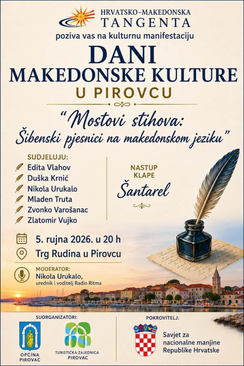 Burić primio sudionike Dana makedonske kuluture u Šibeniku