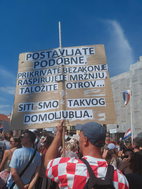 Šibenčani među desecima tisuća ljudi u Zagrebu: 'Trg je krcat, sve ulice zatrpane ljudima'