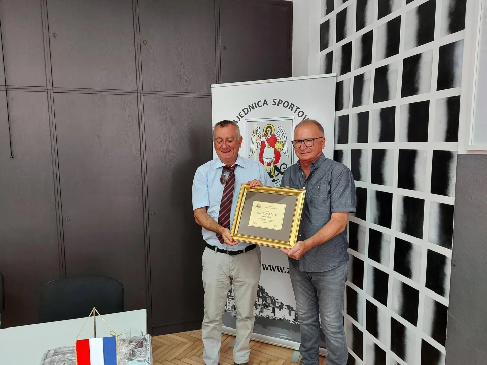 STK Šibenik i predsjednik HSTS Pospiš na prijemu u Zajednici sportova grada Šibenika