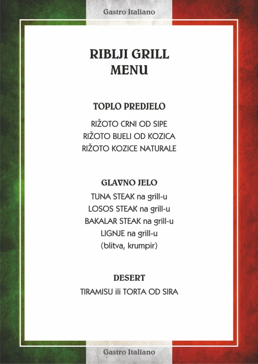 Organizirajte domjenak u restoranu Gastro Italiano! 