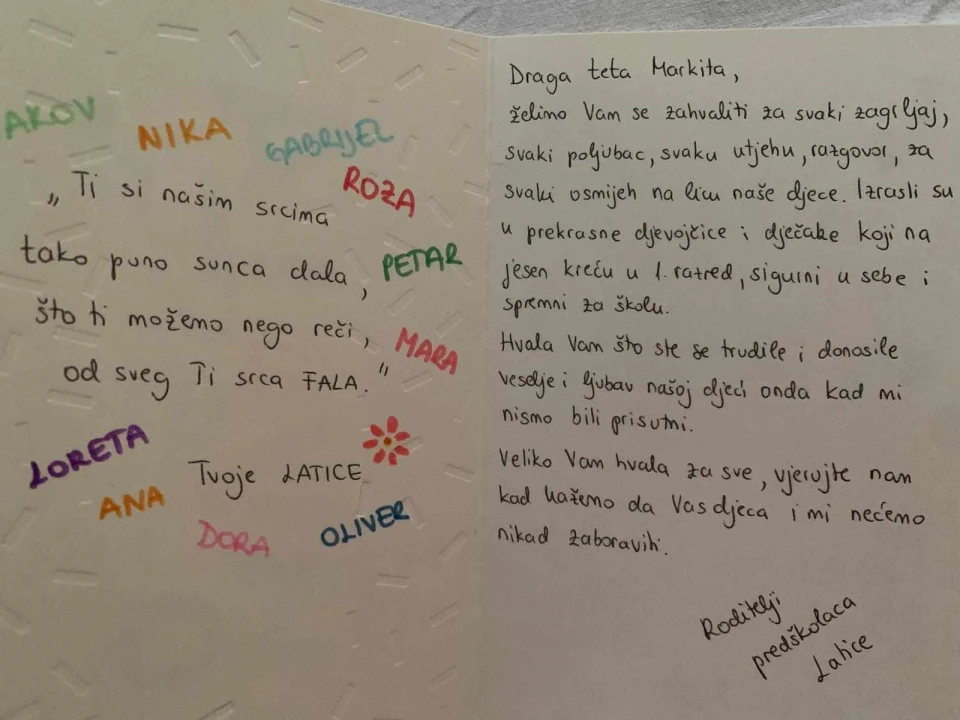 Markita Ševerdija 25 godina radi u vrtiću
