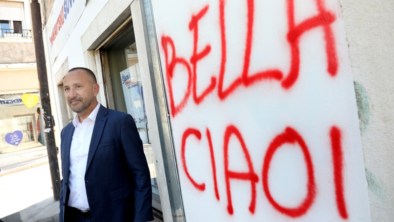 Pronašli smo autora grafita 'Bella ciao': 'Napravio sam to iz inata, ovi naši izbori su ionako cirkus...'