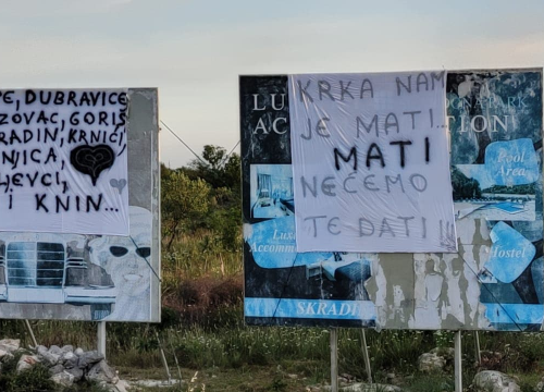 'Krka nam je mati, nećemo je dati': Na Lozovcu jutros osvanuli transparenti, evo što smeta stanovnicima tog kraja