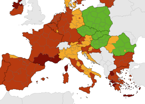 Veliki skok novozaraženih: Hrvatska od sutra u crvenom na koronakarti?