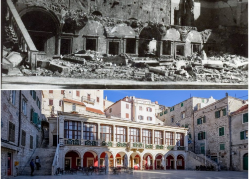 Na svetu Lucu šibenska Gradska vijećnica potpuno je srušena u Drugom svjetskom ratu