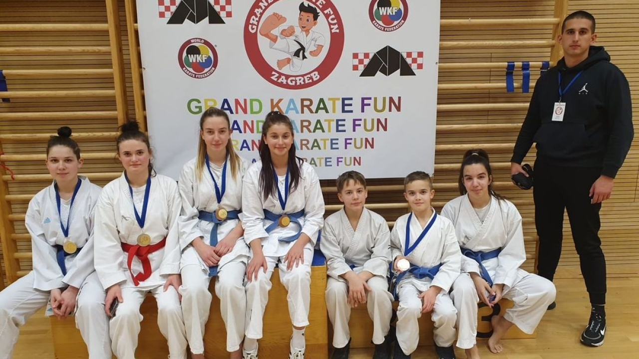 Na međunarodnom turniru 'Grand karate fun' članovi KK 'Pirovac' osvojili pet medalja