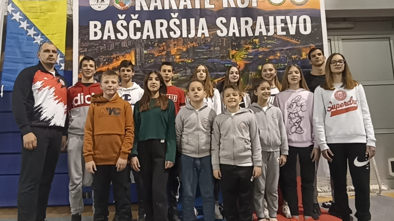 Deset medalja za članove Karate kluba Šibenik 1066 na 4. karate Baščaršija Kupu