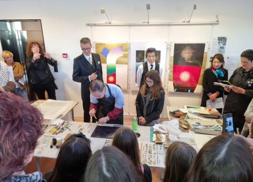 Fotografija 5 - U Galeriji sv. Krševana suvremena japanska tehnika 32 HANGA: 'Ova izložba je jedan most između Šibenika i Tokija'